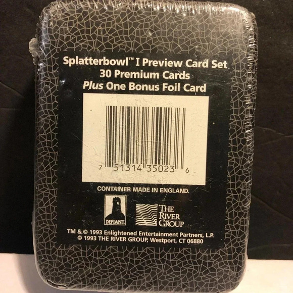 Vintage Splatter Bowl Preview Card Set 30 Premium Cards 1993 - Picture 3 of 3